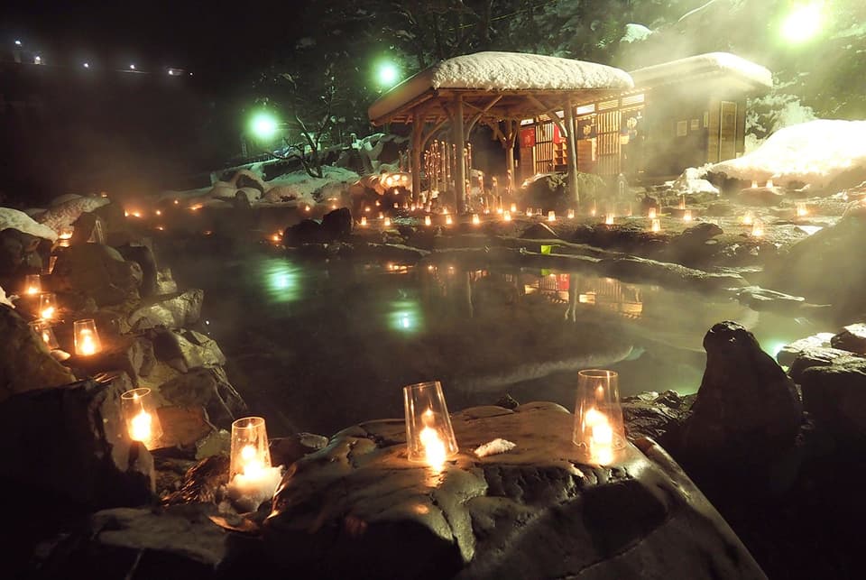 キャンドルファンタジーin湯原温泉（クリスマスキャンドル）