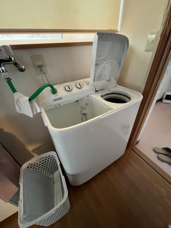 洗濯機（無料で使用可、洗濯用洗剤の用意あり）
