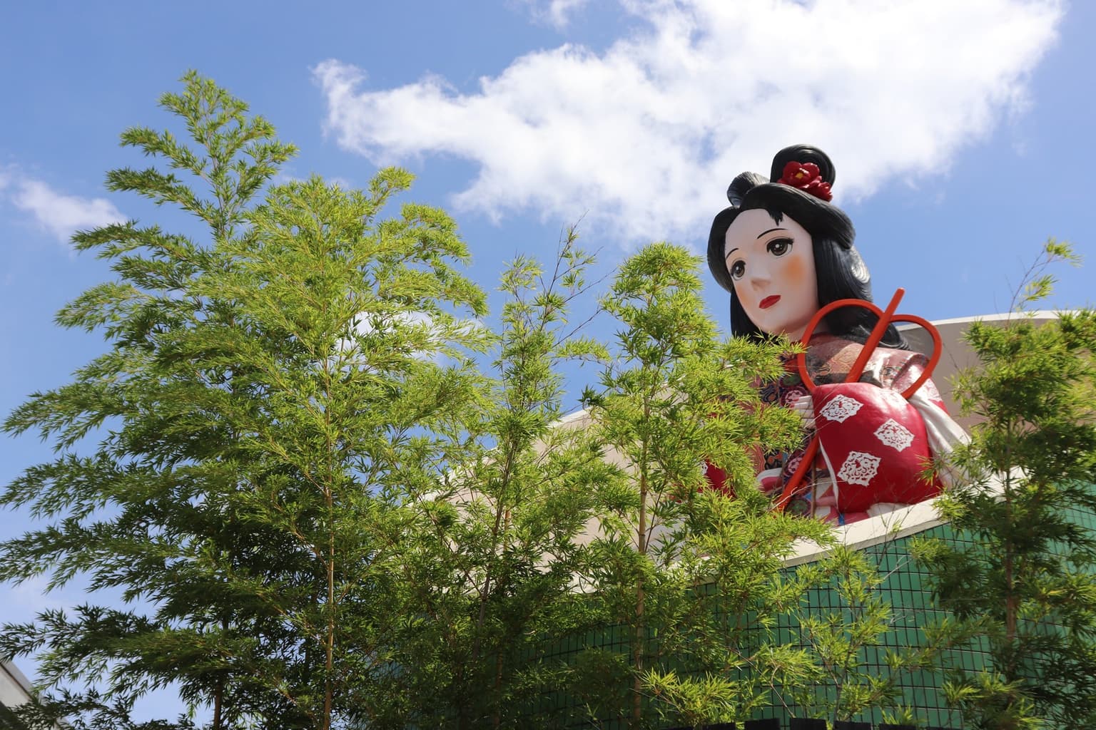 はしお元気村かぐや姫像