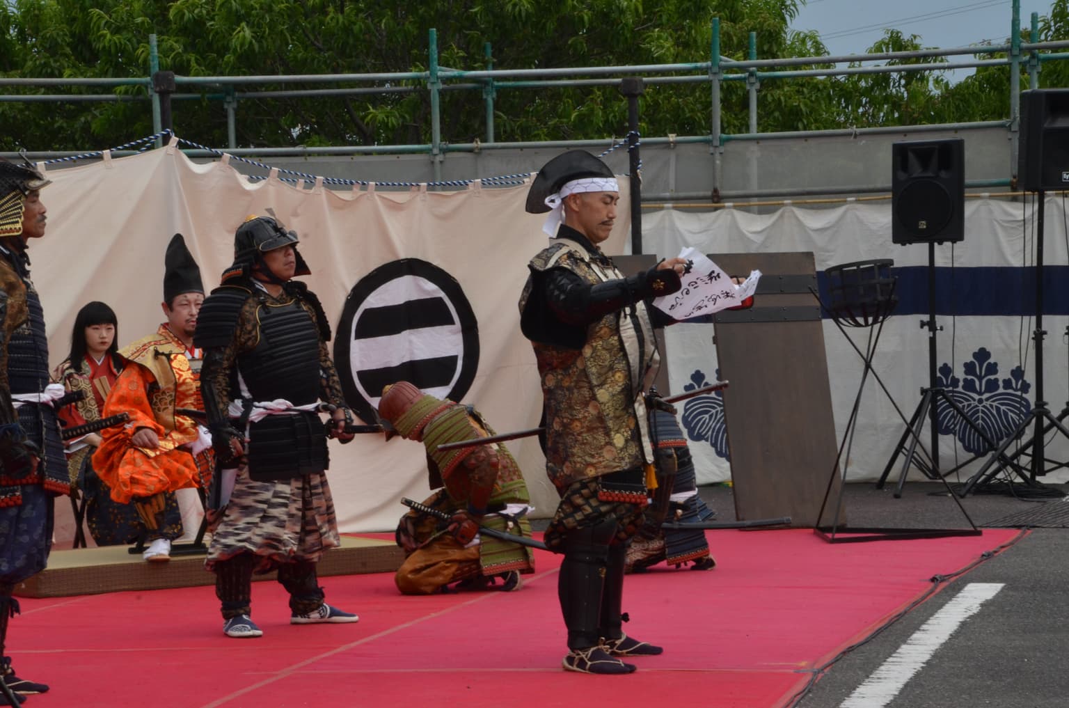 織田信長　「敦盛」舞の披露