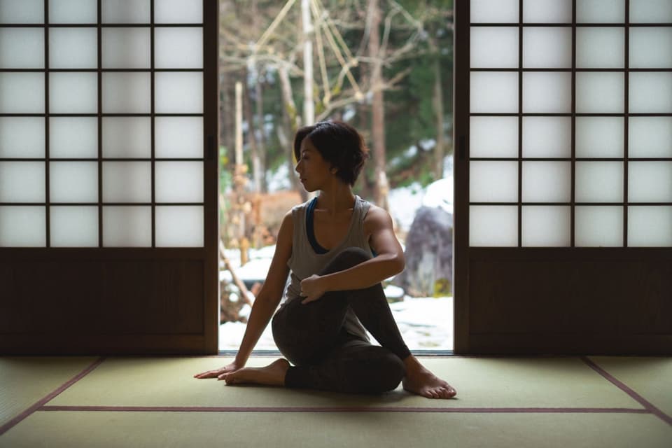 約230年程前の庄屋の館を移築した、ロビー「幽鳥の間」。