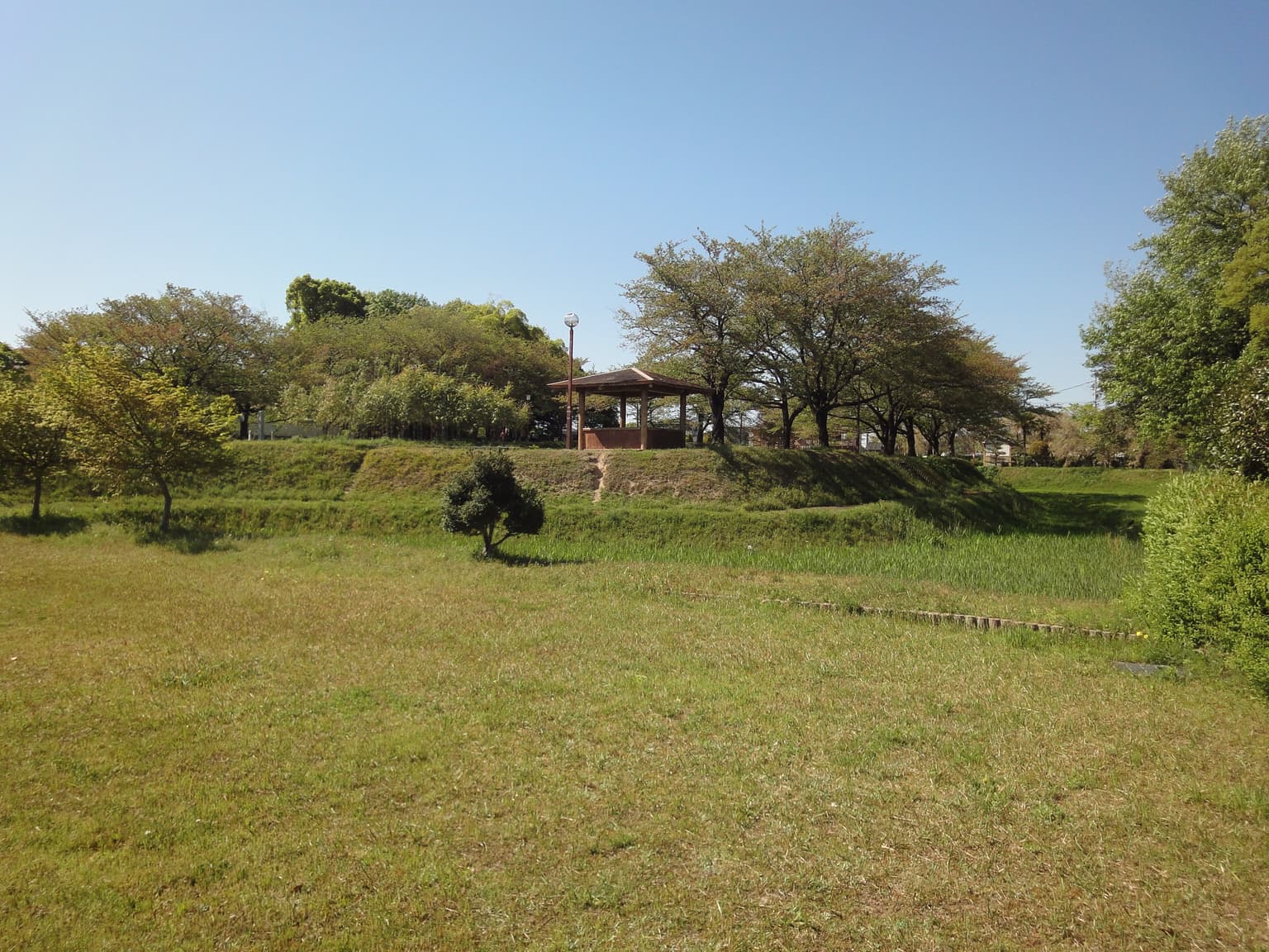 The state of the moat of Honmaru seen from Ninomaru