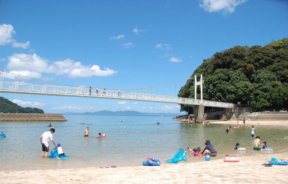 湯の児海水浴場の風景