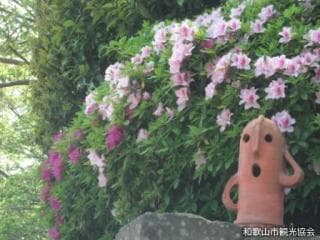 紀伊風土記の丘(埴輪とツツジ)