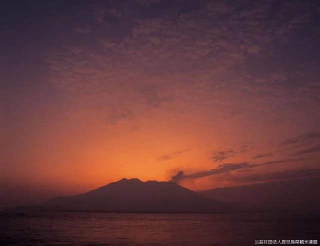 Sakurajima in the early morning