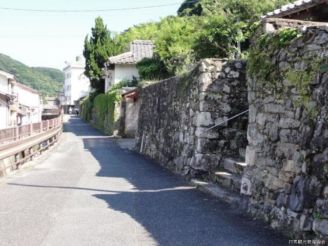 Stone wall of samurai residence