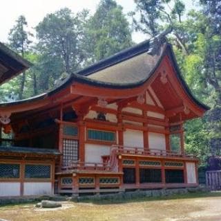 The main hall of Oyamazumi-jinja Shrine