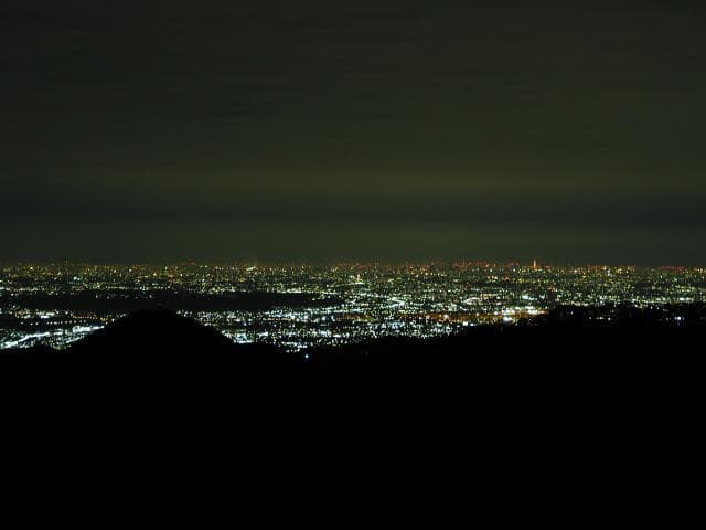 Night view from Mount Mitake