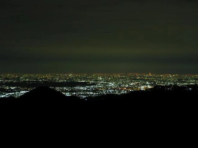 Night view from Mount Mitake