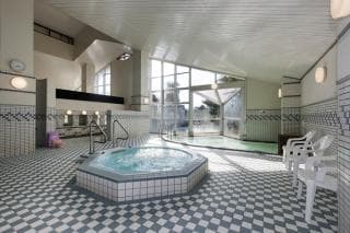 Natural mineral hot spring