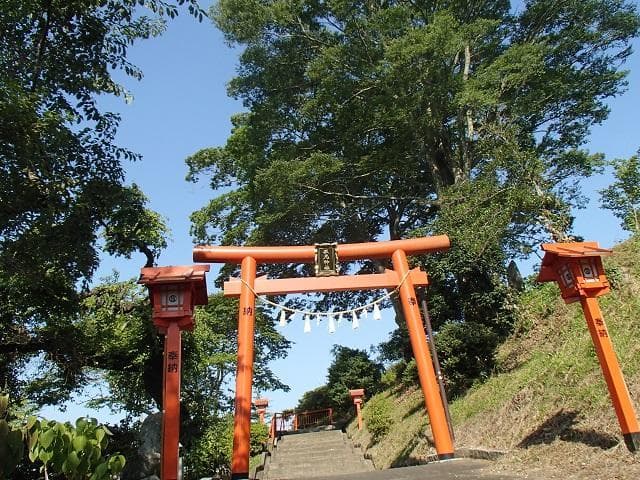 坂元神社鳥居(夏)