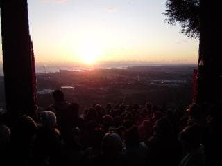 The first sunrise from Mt.