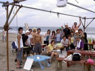 You can enjoy BBQ at sea.