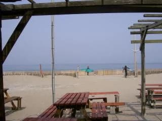 In front of the sea