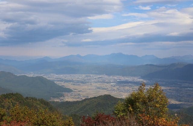 雨引山山頂からの眺め