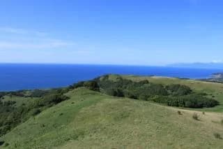 Suttsu Bay seen from the Isogai Plateau
