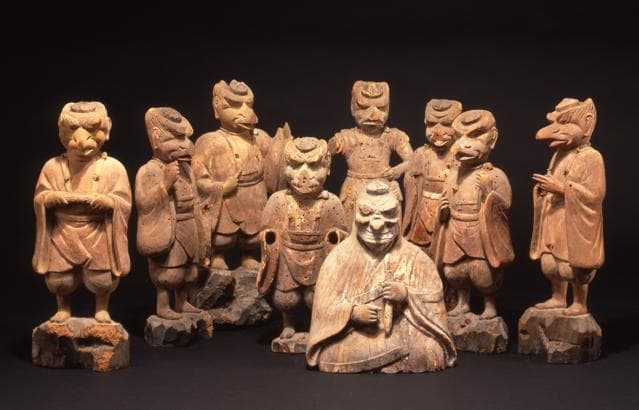 Eight Tengu statue