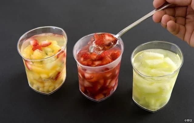 Raw fruit jelly (fruit parlor sunfrule)