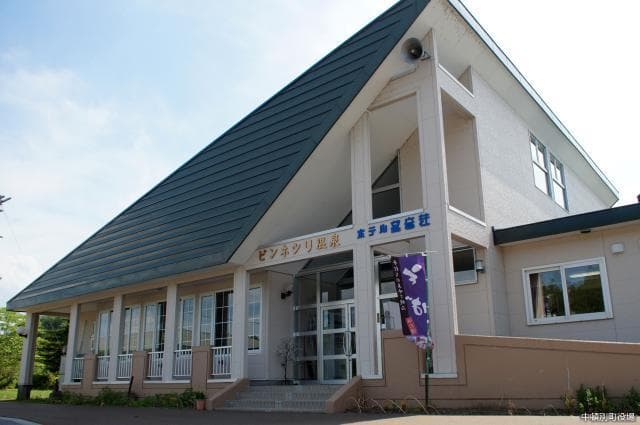 The exterior of the hotel