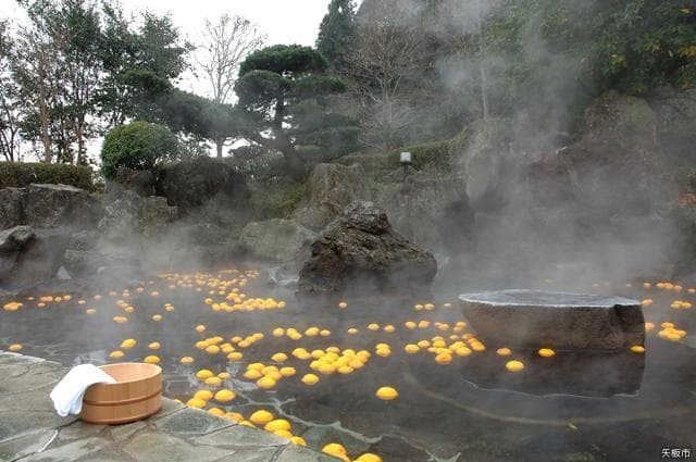 Special hot spring of winter solstice "Yuzuyu" (usually a normal hot spring)