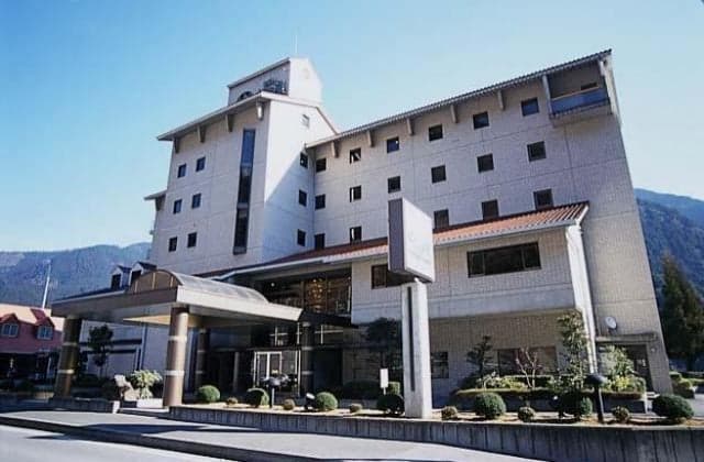 The exterior of the hotel