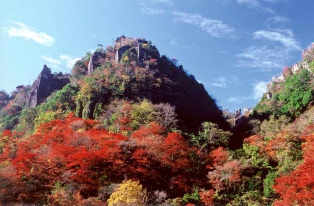 Autumn leaves of Yaba-kei Gorge