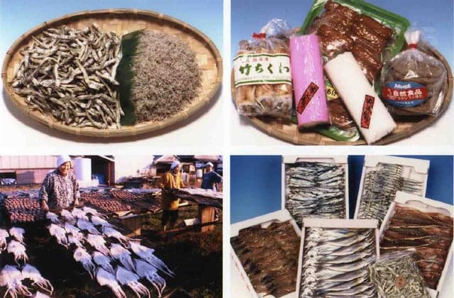 Tempura, kamaboko, bamboo ring