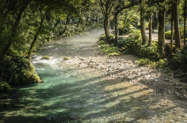 Early in the morning Enbara River