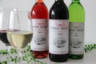 つくば産ぶどう100%ワイン「TWIN PEAKS」