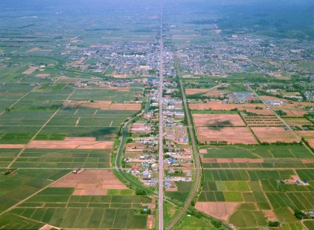 直線道路(国道12号)