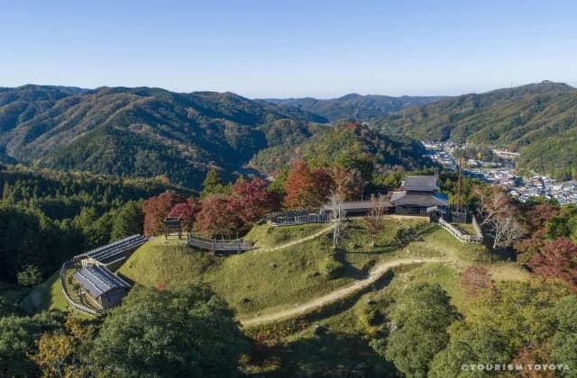 足助城(空撮)