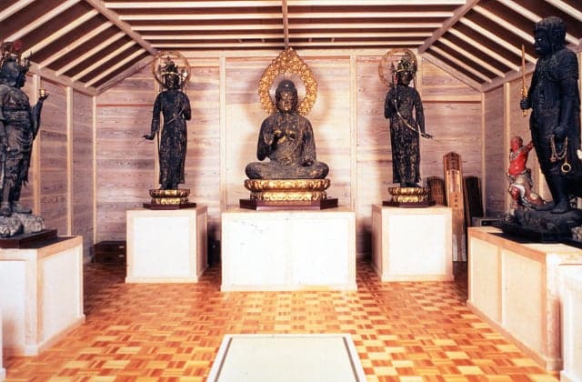 Buddha statue at Choraku-ji Temple