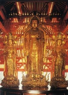 The statue of Jodoji Amida Sanson