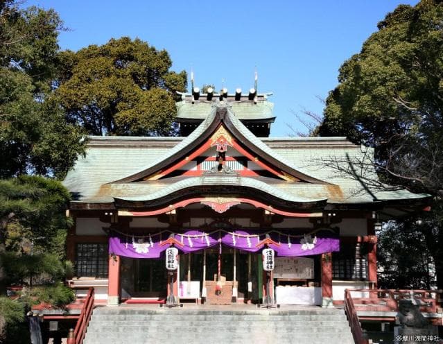 Tama River Asama-jinja Shrine