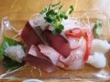 白えびさしみ入盛り合わせさしみ&天付氷見うどん