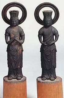 銅造観音勢至菩薩立像・脇侍(2躯)