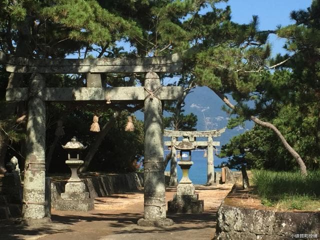 Kamishima-jinja Shrine in the earth