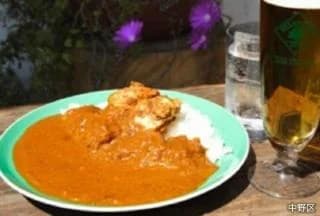 Deep spicy chicken curry (BAR & RESTAURANT heaven)