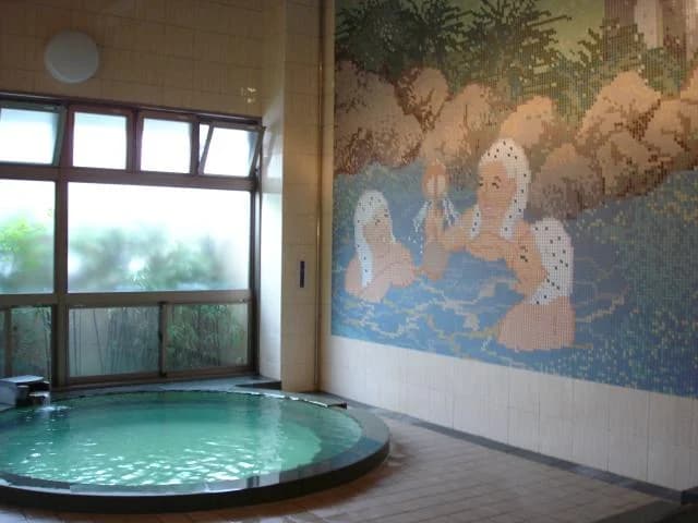 Within the Yukamuri Onsen facility