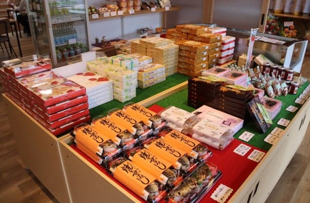 The lively plaza in front of Wakasa Station