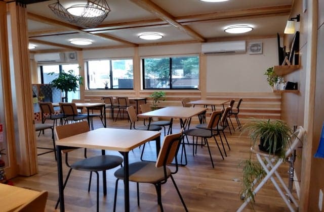 The lively plaza in front of Wakasa Station