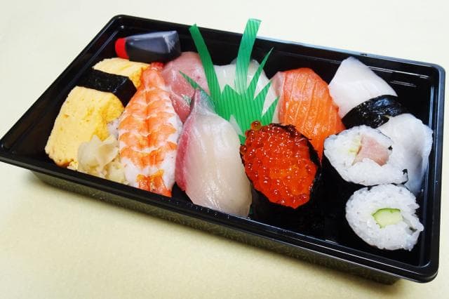 Seafood nigiri sushi