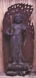 銅造不動明王立像