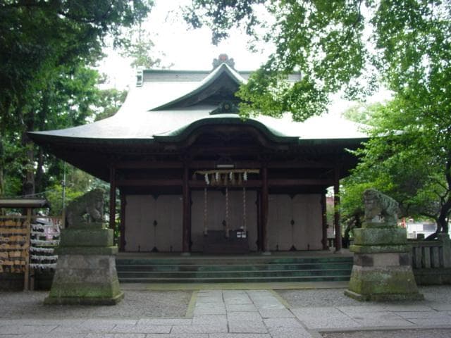 The main shrine of Tenjin-sha Shrine