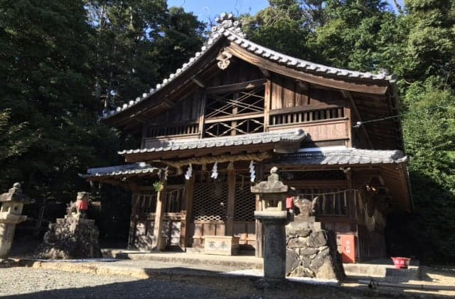 The main hall of Hashida Shrine