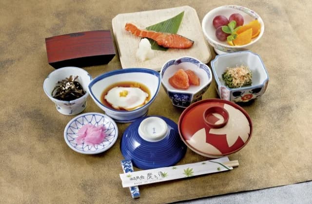 温泉旅館鹿の湯(朝食 1例)