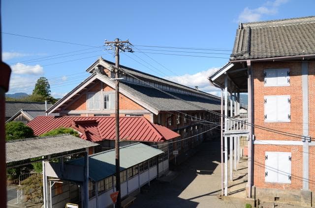 The exterior of the Tomioka Silk Mill reeling plant