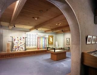 Inside the building