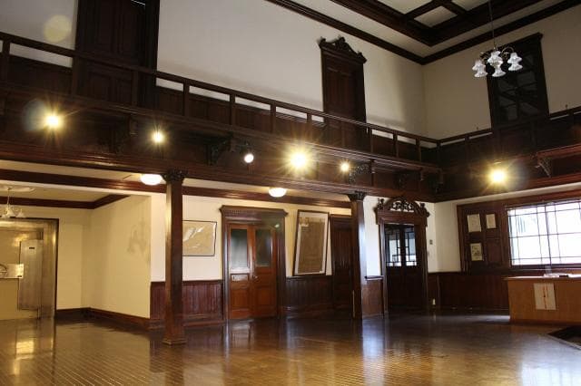 Inside the exhibition hall