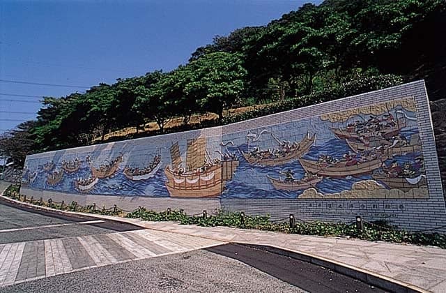 Mural of the Battle of Genpei Dannoura